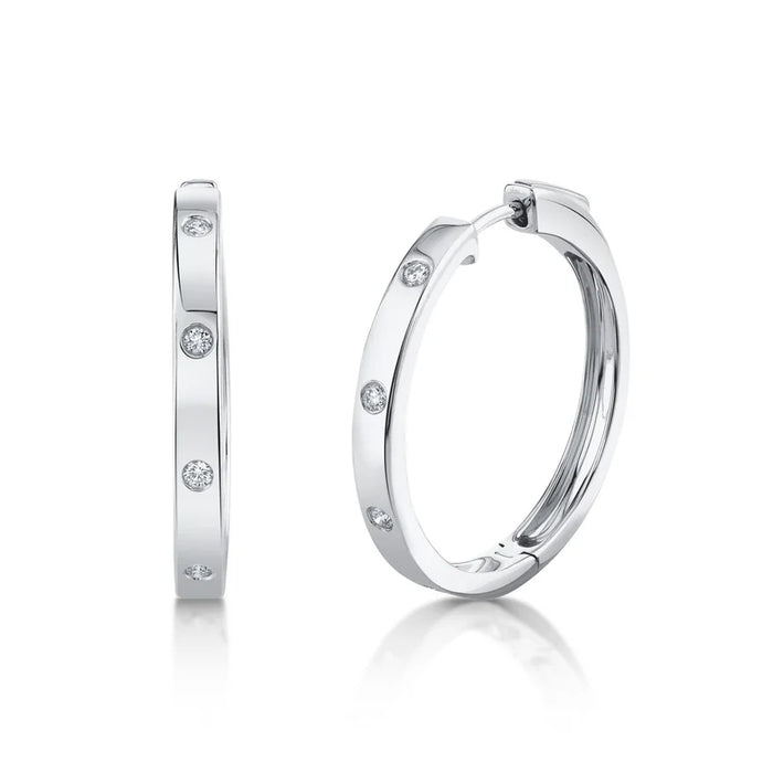 Diamond Hoop Earring