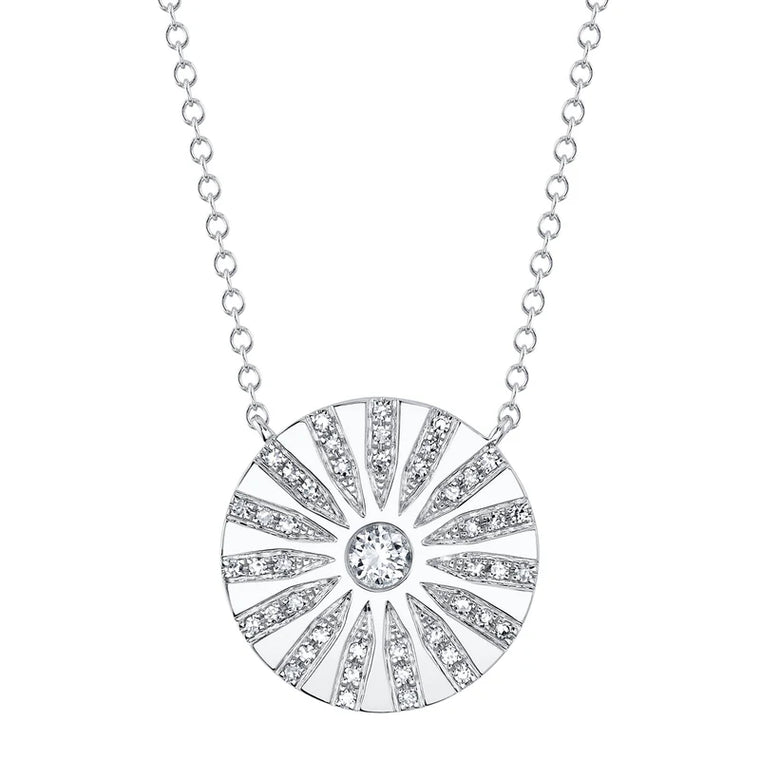 Sunburst Diamond Necklace