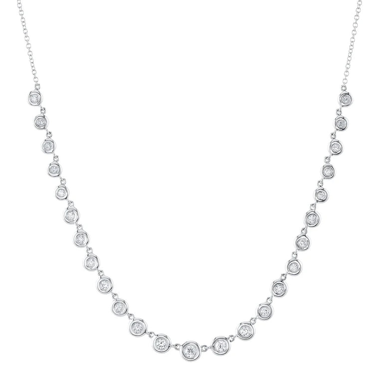 Diamond Bezel Necklace