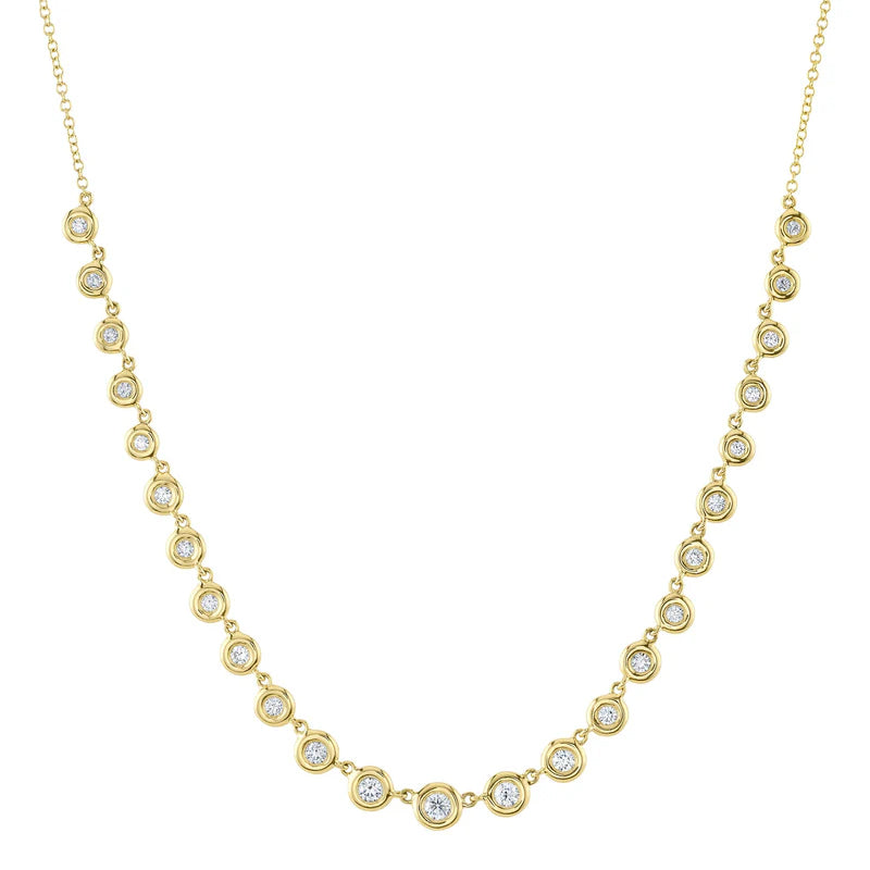 Diamond Bezel Necklace