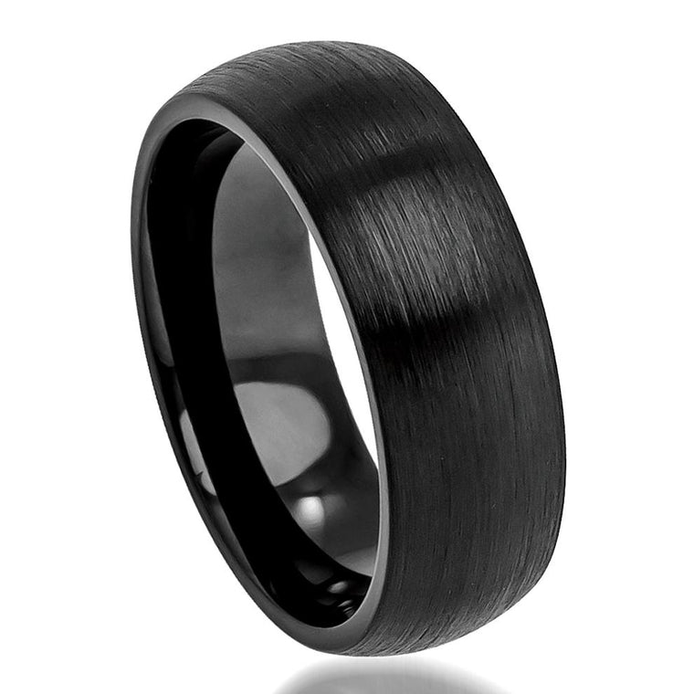 Black Tungsten Domed