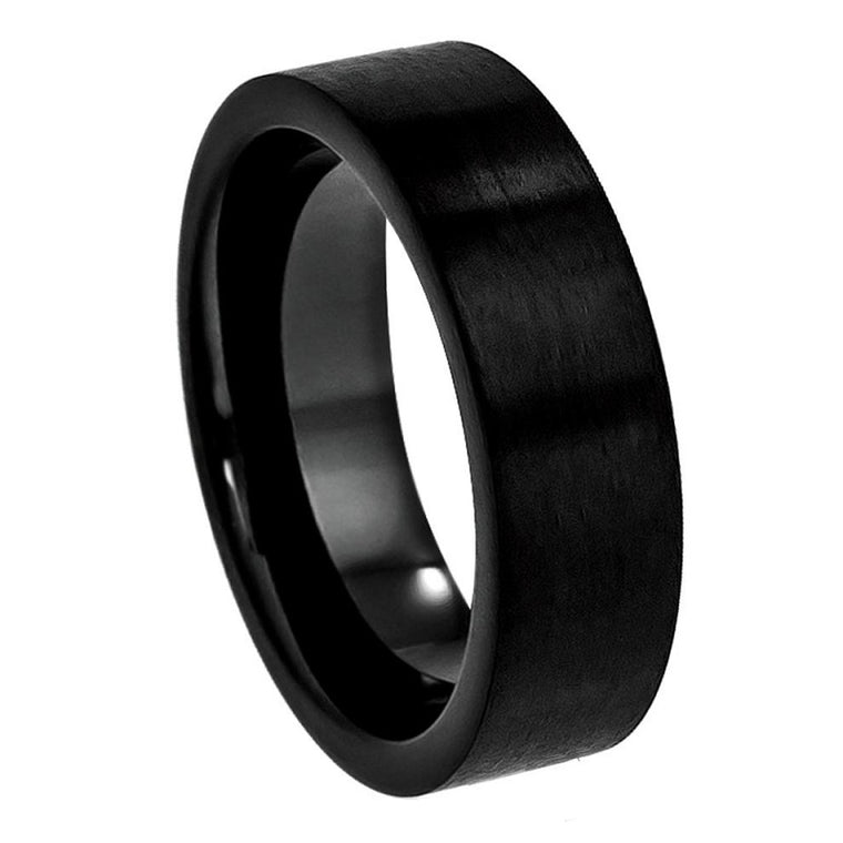 Black Tungsten Flat Brushed