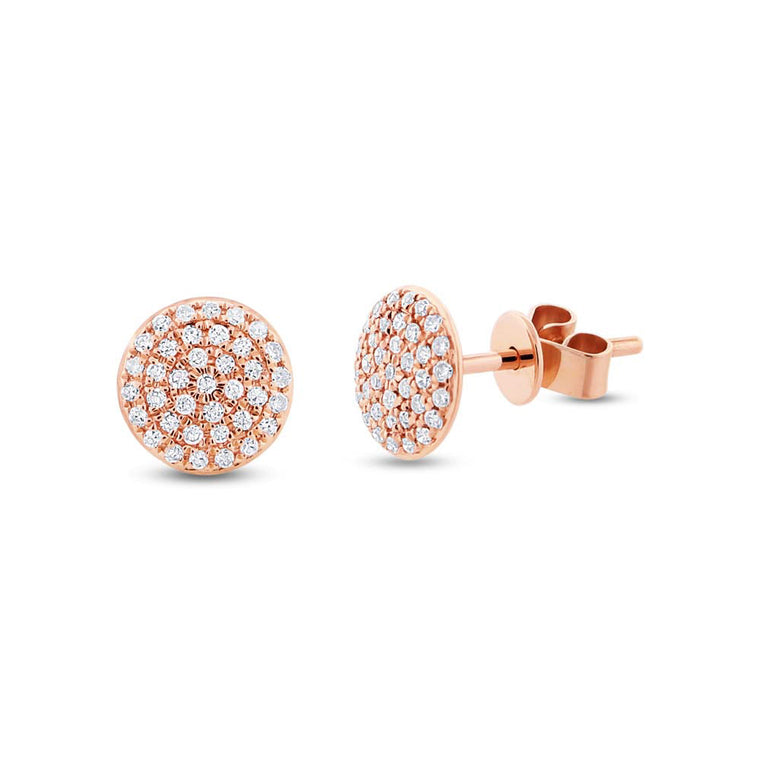 Circle Pave Studs